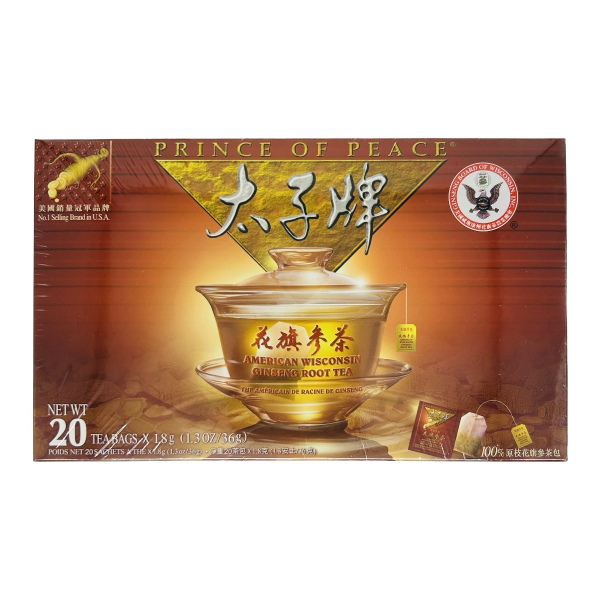 American Wisconsin Ginseng Root Tea